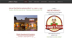 Desktop Screenshot of jimbospizza.com